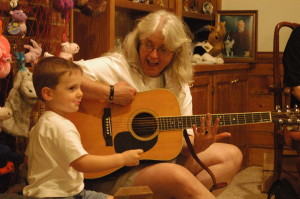 Suzi and guitar